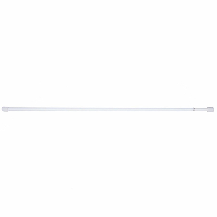 Rugs & Curtains * | 18-28 White Window Spring Rod 7/16 Good Quality