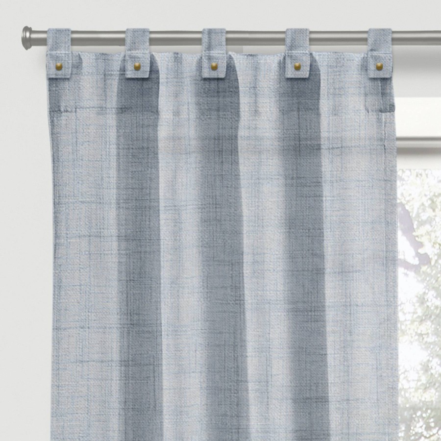 Rugs & Curtains * | Everett Blue Tab Top Light Filtering Curtain Panel, 84 Fantastic Model