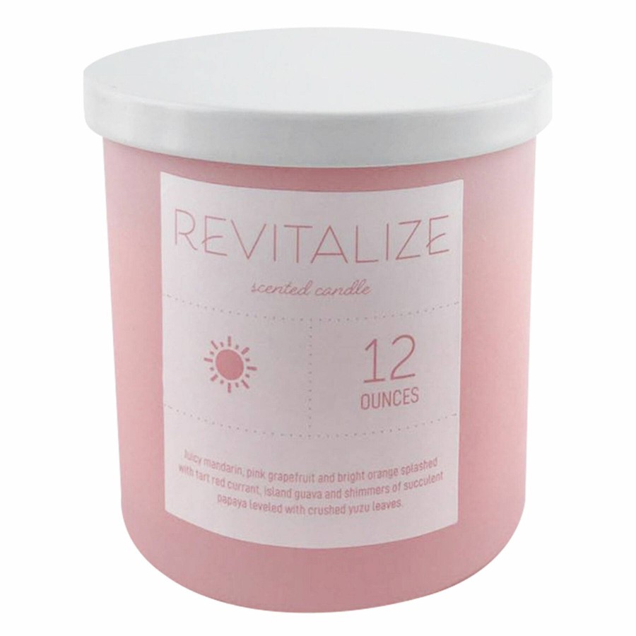 D Cor & Pillows * | Revitalize Scented Jar Candle, 12Oz Outlet Sale