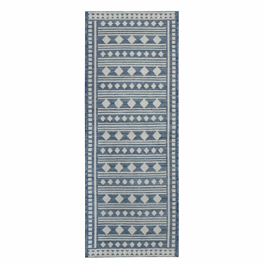 Rugs & Curtains * | Blue Diamond Patterned Puff Back Kitchen Mat, 22 60 New Collections