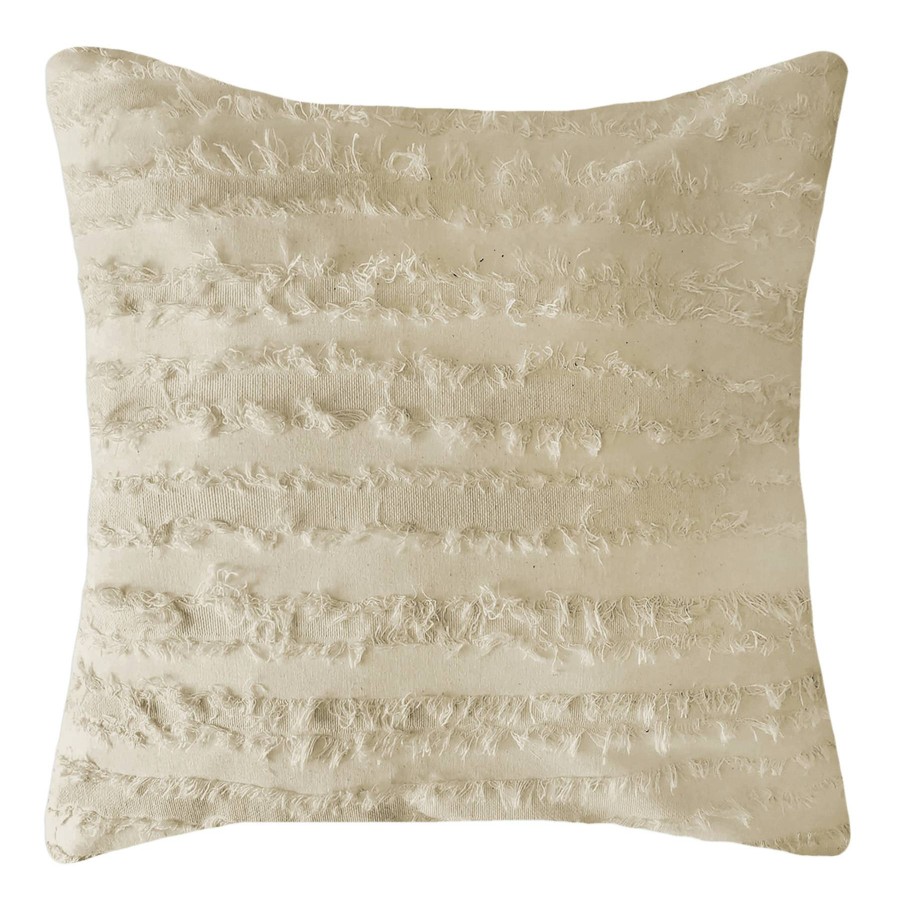 D Cor & Pillows * | Natural Farmhouse Fringe Feather Throw Pillow, 20 New Collections