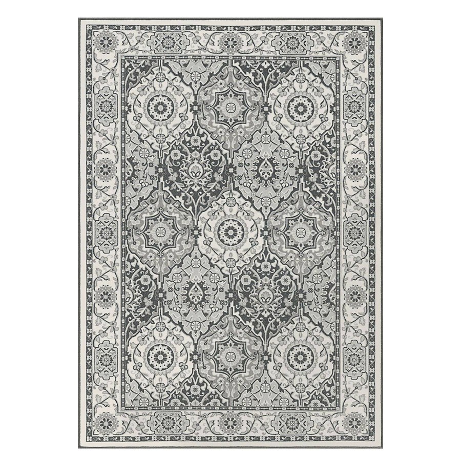 Rugs & Curtains * | (D409) Grey Medallion Area Rug, 5 7 New Collections