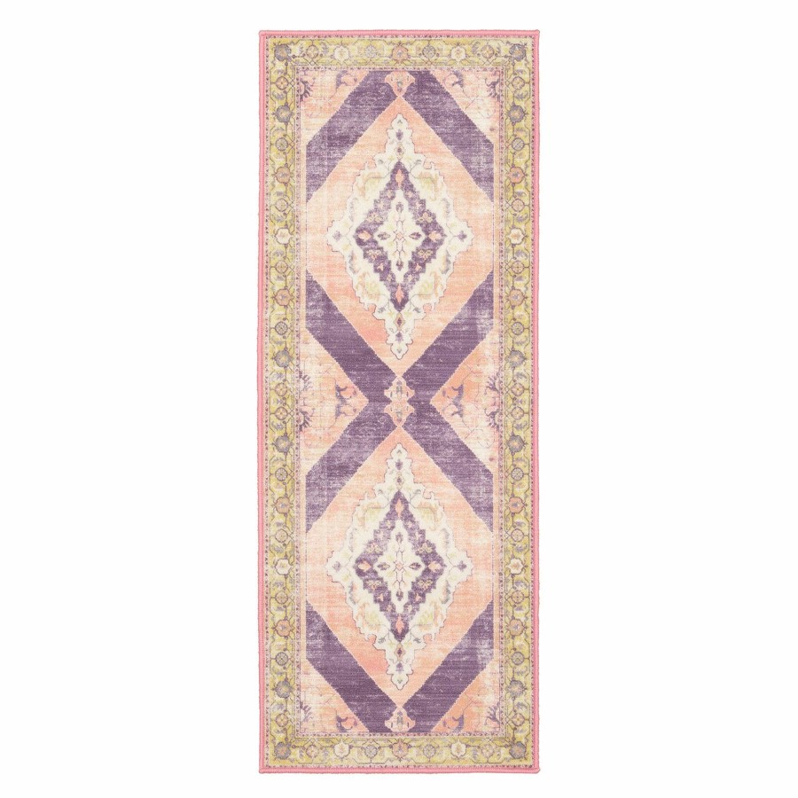 Rugs & Curtains * | (D540) Passion Multicolor Medallion Runner, 2 5 Fire Sale