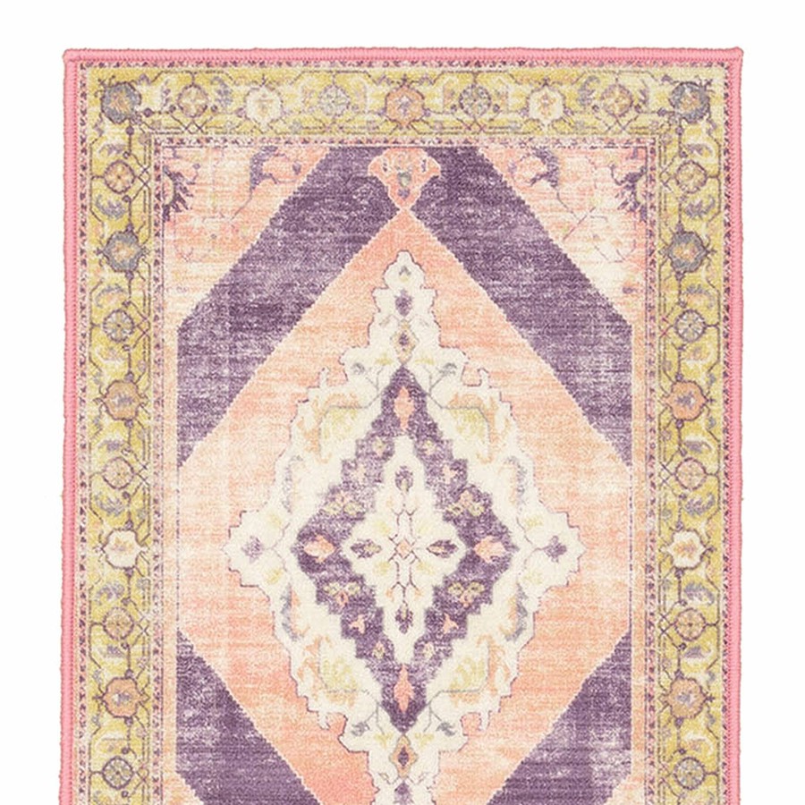 Rugs & Curtains * | (D540) Passion Multicolor Medallion Runner, 2 5 Fire Sale