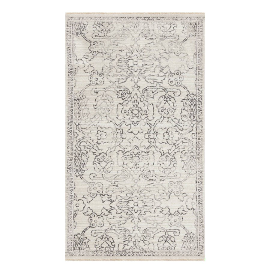 Rugs & Curtains * | (B762) Cypress Ivory Floral Accent Rug, 3 5 Fire Sale