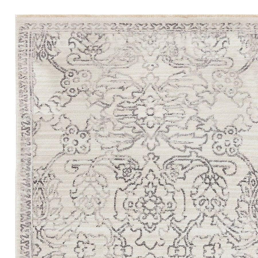 Rugs & Curtains * | (B762) Cypress Ivory Floral Accent Rug, 3 5 Fire Sale