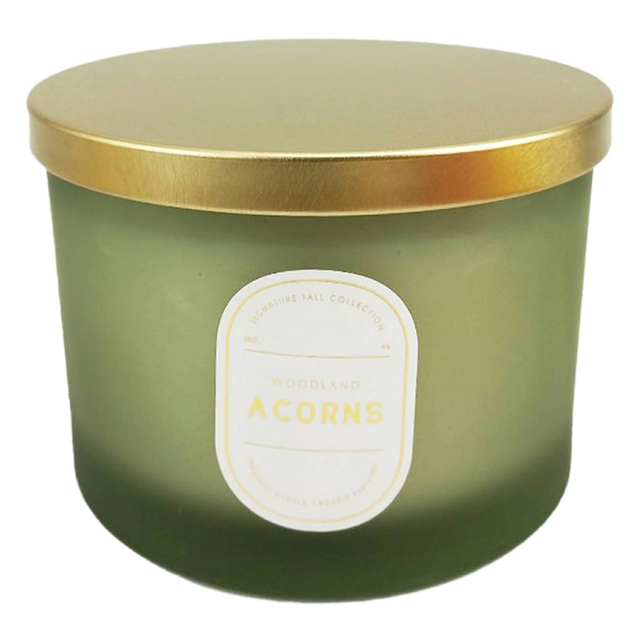 D Cor & Pillows * | Woodland Acorns Scented Jar Candle, 16Oz Delicate Design