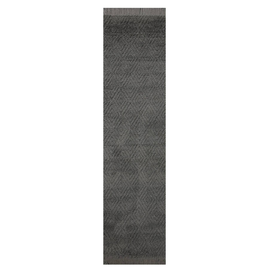 Rugs & Curtains * | (B765) Tracey Boyd Toby Grey Diamond Design Runner, 2 7 Outlet