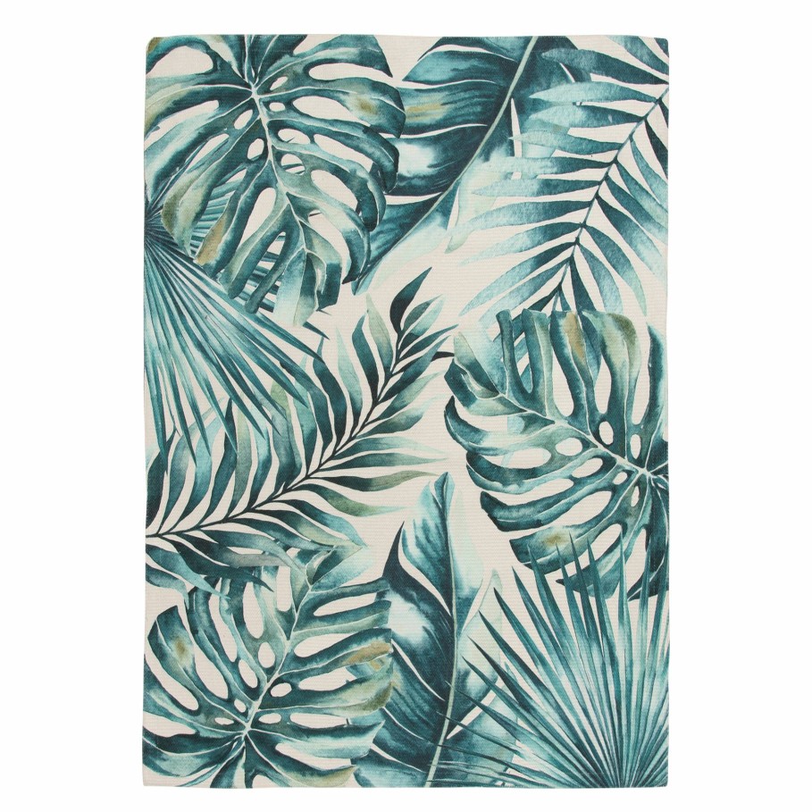 Rugs & Curtains * | (E443) Tracey Boyd Elevate Palm Leaf Indoor & Outdoor Area Rug, 5 7 Discount Store