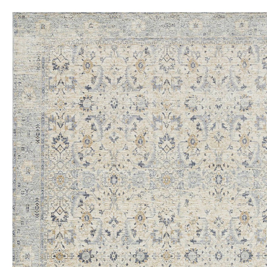 Rugs & Curtains * | (A437) Honeybloom Distressed Look Grey Area Rug, 5 8 Discount