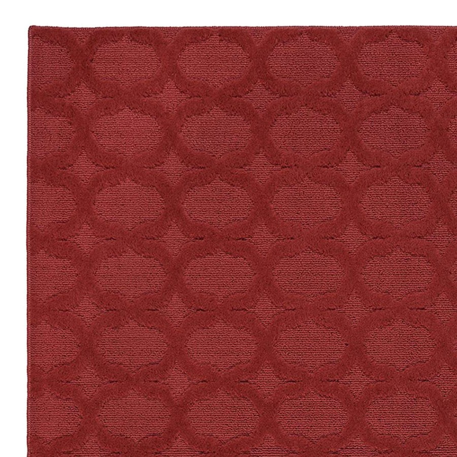 Rugs & Curtains * | (D549) Sparta Red Tufted Area Rug, 4 6 Reduction In Price