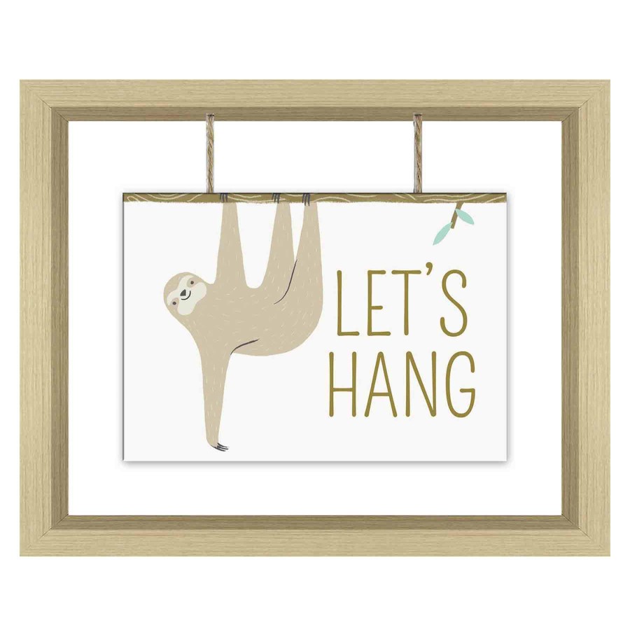 Home Accents * | Let'S Hang Sloth Table Sign, 8 10 Fantastic Model