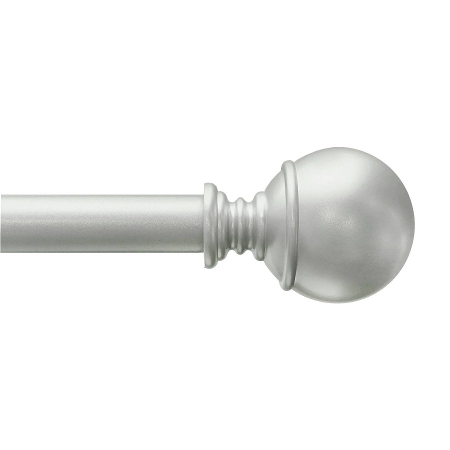 Rugs & Curtains * | Alex Ball 36 -72 Adjustable 1/2 Diameter Curtain Rod, Nickel Finish Hot Sale