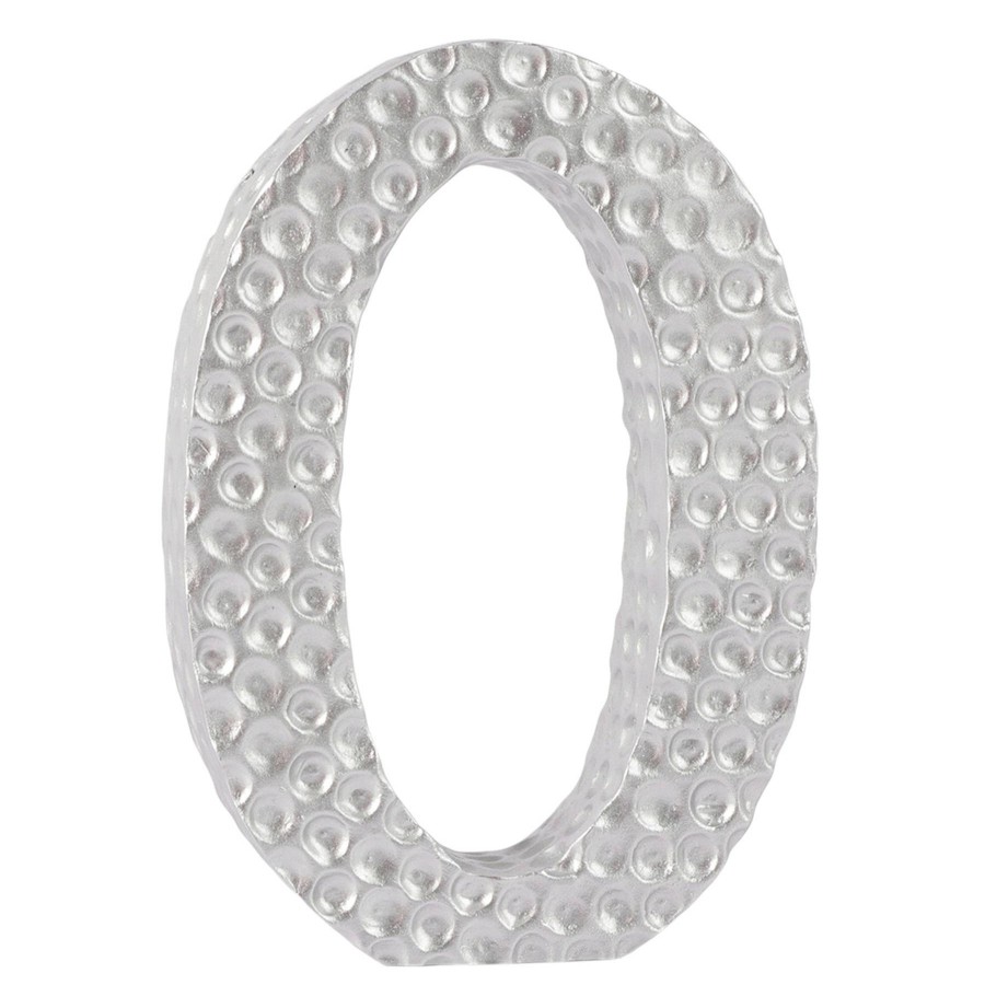 Home Accents * | 6 Silver Monogram Letter, O Quality Guarantee