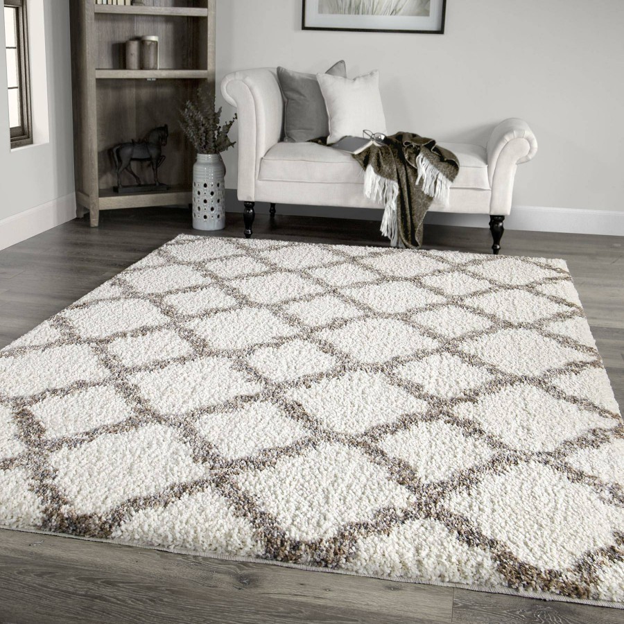 Rugs & Curtains * | (C162) Windsor White Area Rug, 8 10 New Collections