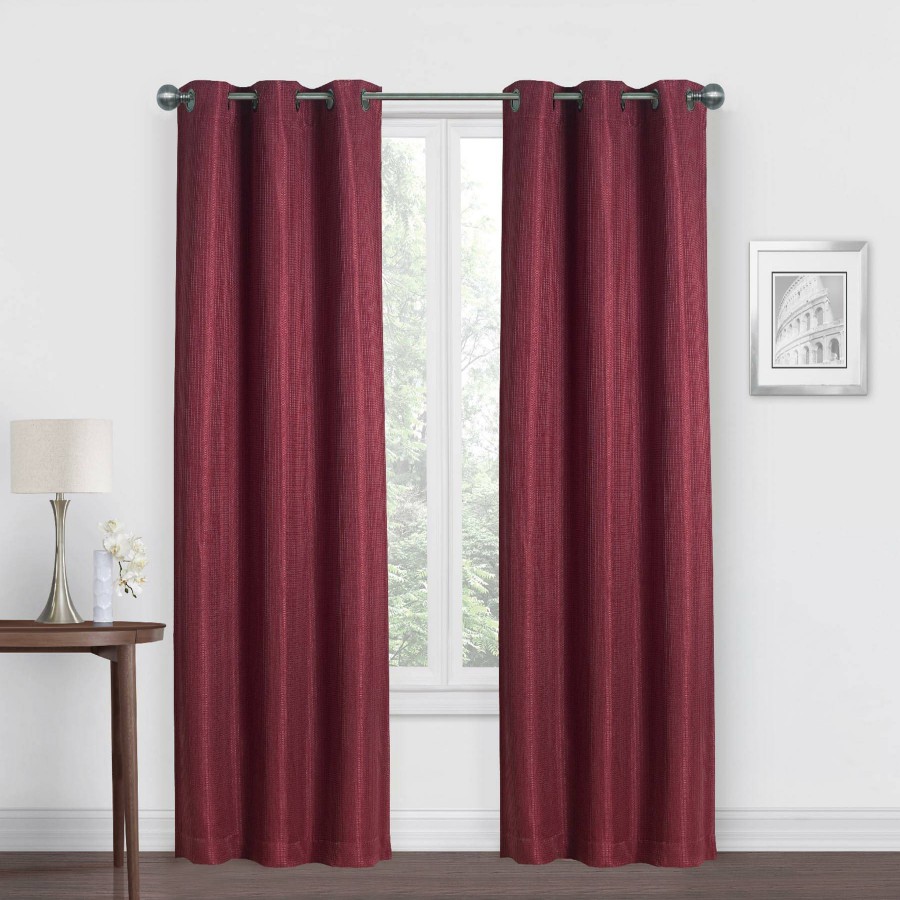 Rugs & Curtains * | Morisson Burgundy Blackout Grommet Curtain Panel, 84 Latest Fashion