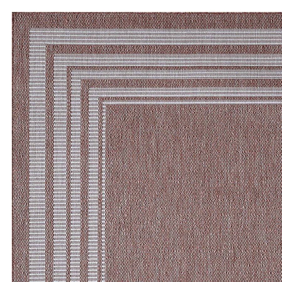 Rugs & Curtains * | (E455) Avrie Amira Salmon Border Area Rug, 5 7 Shop