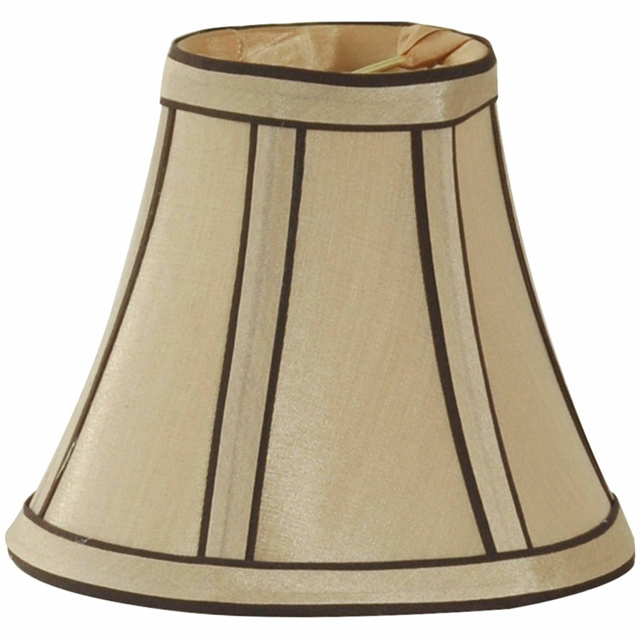 D Cor & Pillows * | Beige Round Bell Mini Accent Lamp Shade, 5 3 Outlet Sale