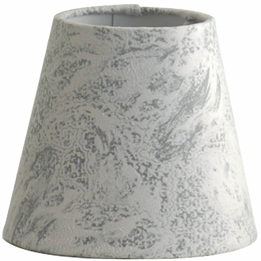 D Cor & Pillows * | White & Grey Mini Accent Lamp Shade, 7 8 Fantastic Model