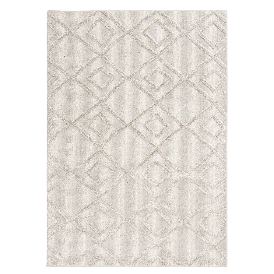 Rugs & Curtains * | (D560) Brantley Grey Diamond Design Area Rug, 5 7 Exceptional Design