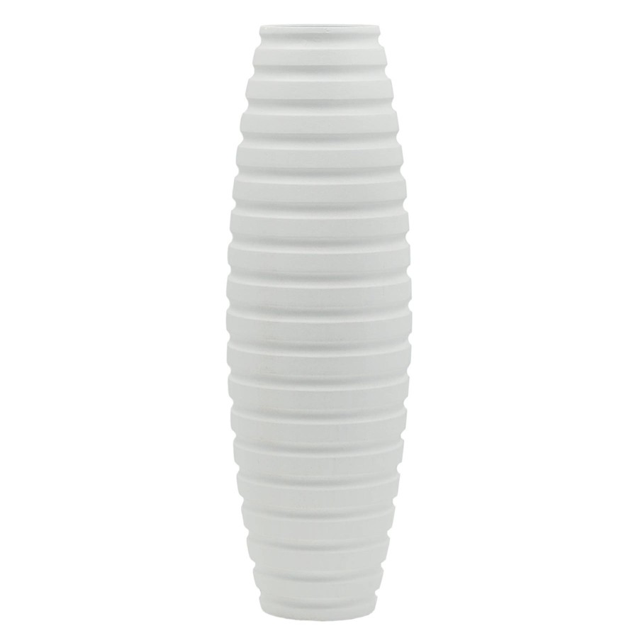 Home Accents * | White Faux Wood Vase, 16 At Discount Prices