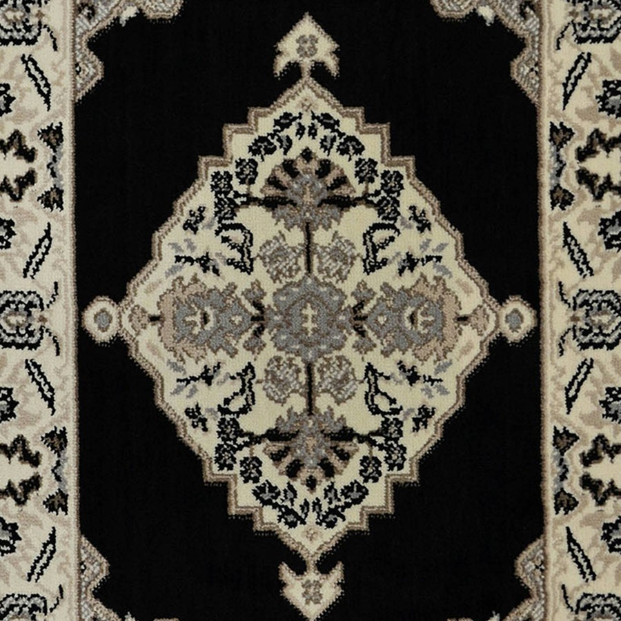 Rugs & Curtains * | Arrington Black Medallion Accent Rug, 27 43 Exactly Discount