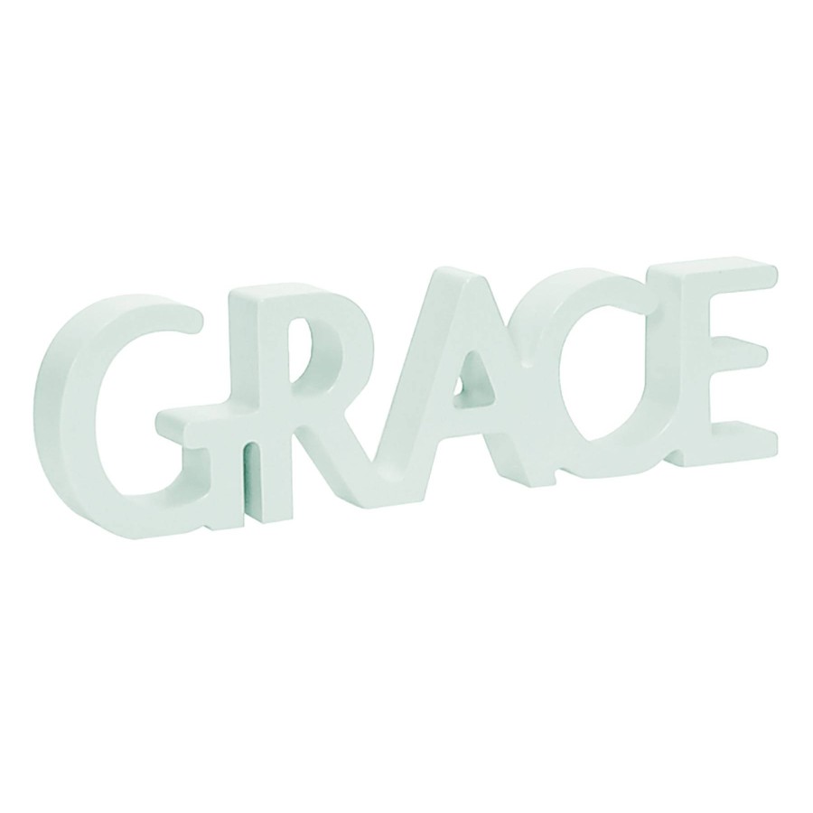 Home Accents * | Grace Mitchell Grace Cutout Block Sign, 3 11 Fantastic Model