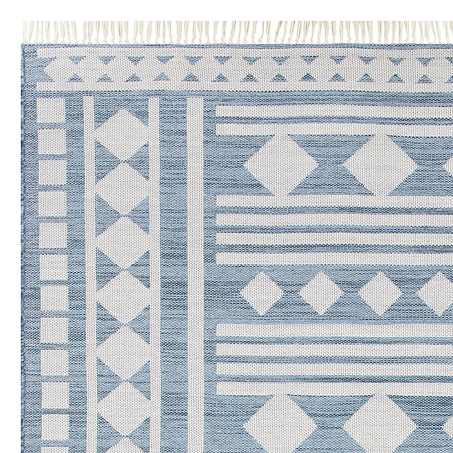 Rugs & Curtains * | (E320) Porter Light Blue Patterned Indoor & Outdoor Area Rug, 8 10 Quality Guarantee