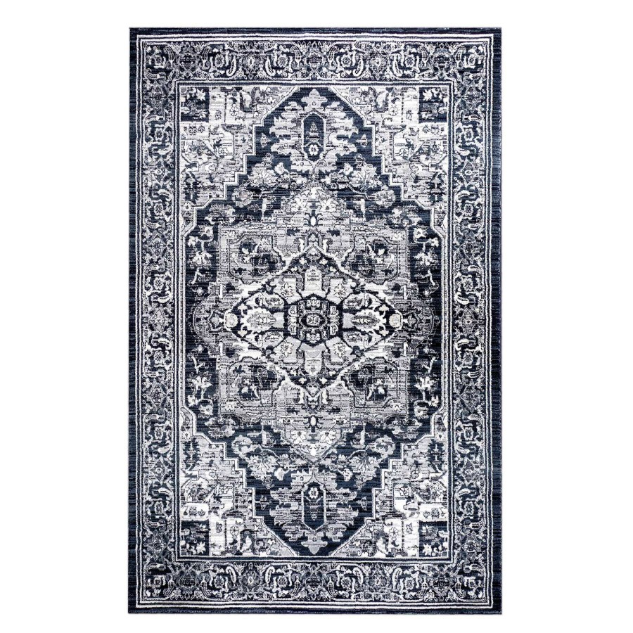 Rugs & Curtains * | (B542) Caprice Vintage Navy Area Rug, 7 10 Quality Guarantee