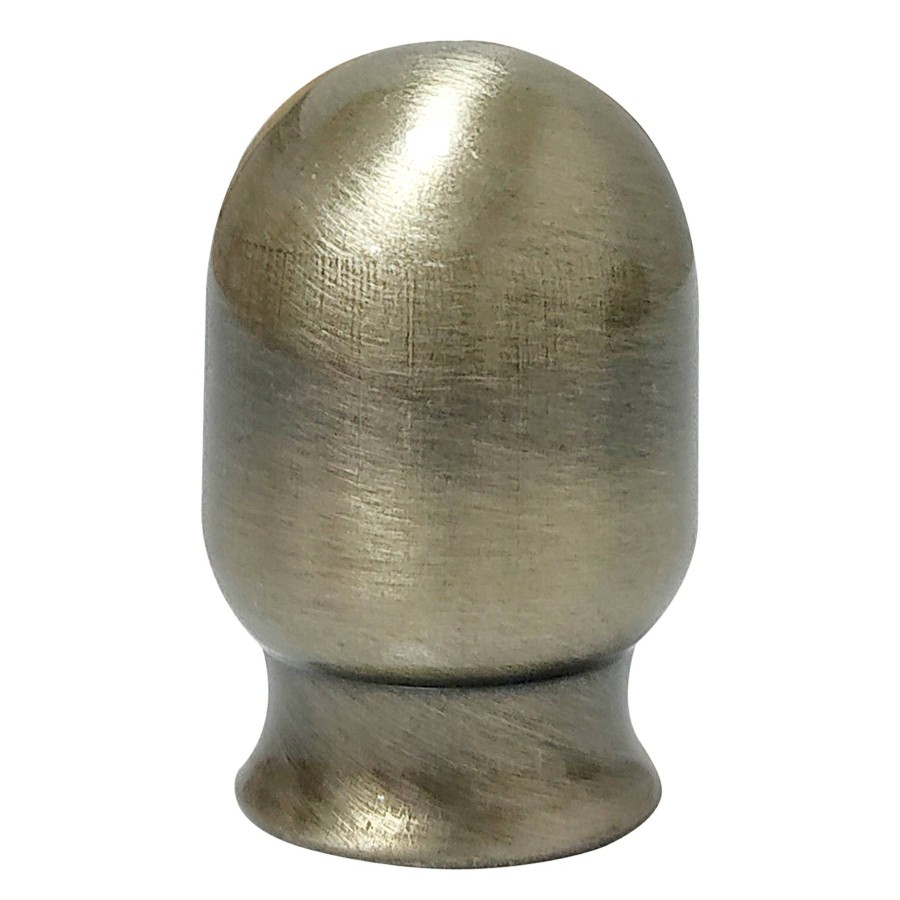 D Cor & Pillows * | Antique Brass Round Finial Lower Prices