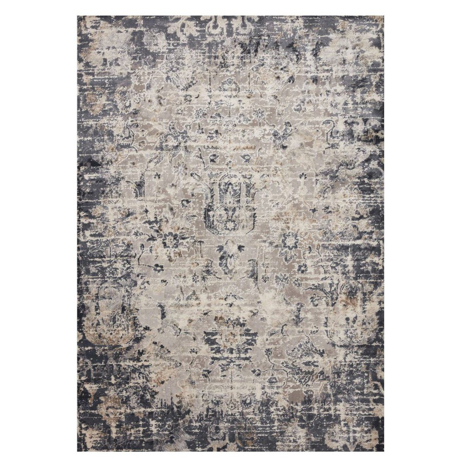 Rugs & Curtains * | (D492) Honeybloom Blue & Beige Area Rug, 7 10 Good Quality