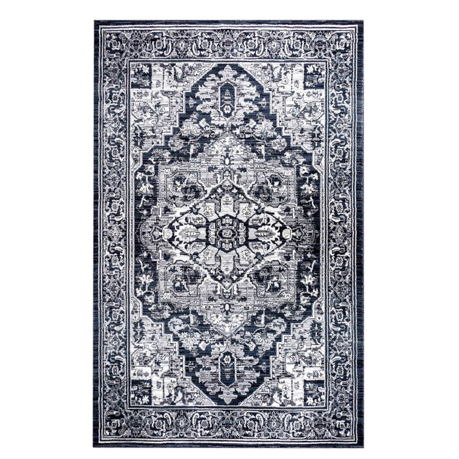 Rugs & Curtains * | (B542) Caprice Vintage Navy Area Rug, 5 7 At Discount Prices