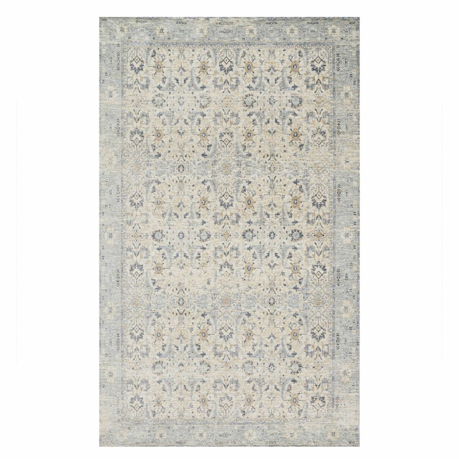 Rugs & Curtains * | (A437) Honeybloom Distressed Look Grey Area Rug, 8 10 At Discount Prices