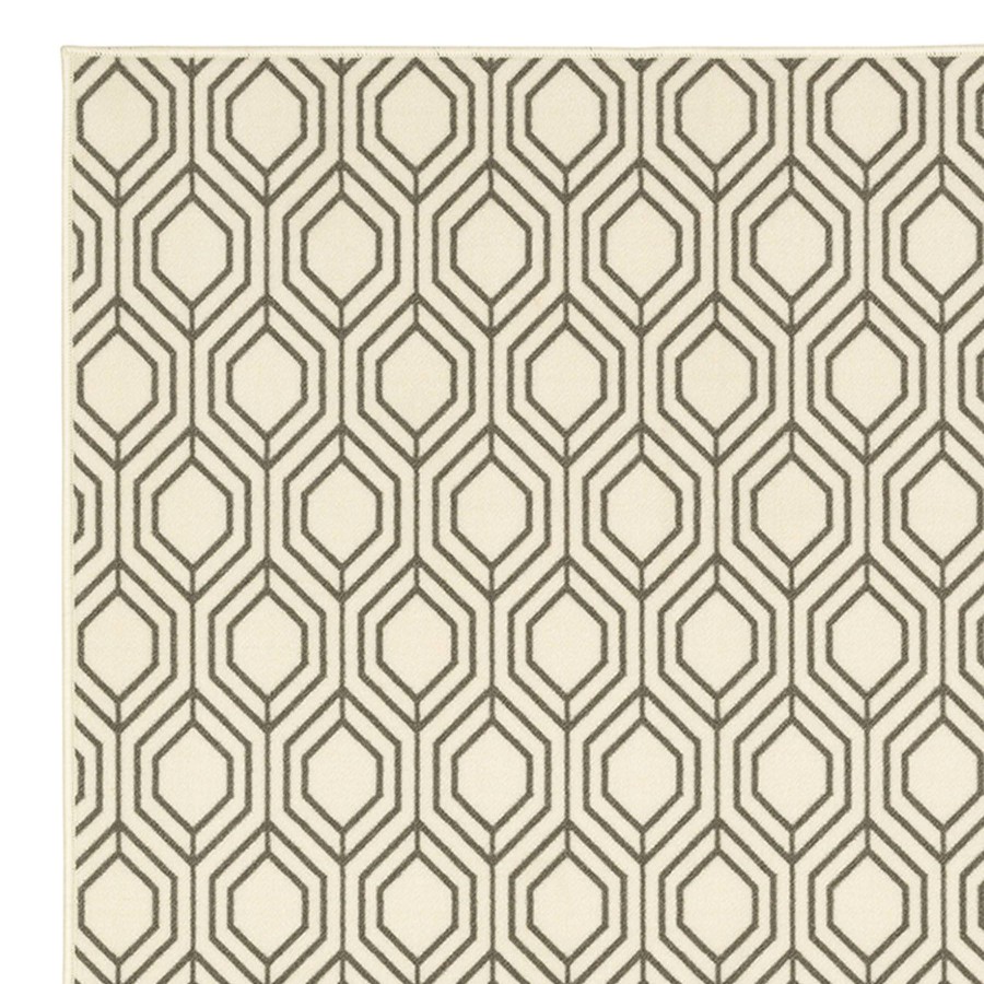 Rugs & Curtains * | (D542) Honeybloom Neutral Area Rug, 5 7 Discount Store