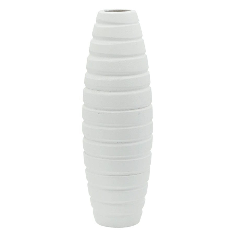 Home Accents * | White Faux Wood Vase, 12 Discount Store