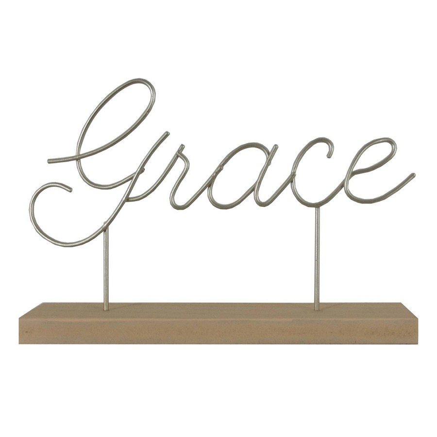 Home Accents * | Grace Mitchell Grace Cutout Metal Table Sign, 10 6 Classical Style