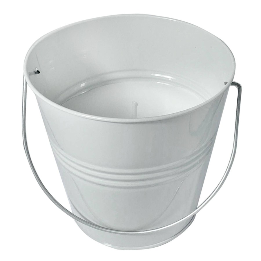 D Cor & Pillows * | 2-Pack Large Grey Bucket Citronella Candles, 8Oz Discounts