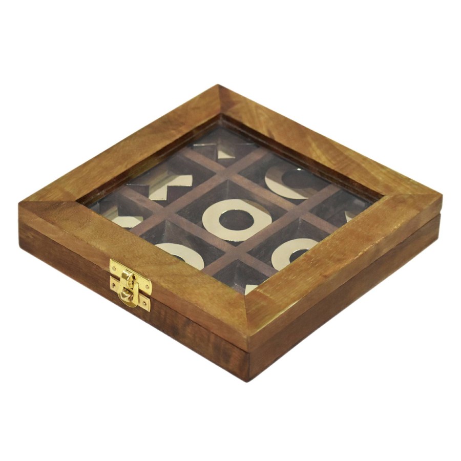 Home Accents * | Wooden Tic Tac Toe Game, 7 Classical Style