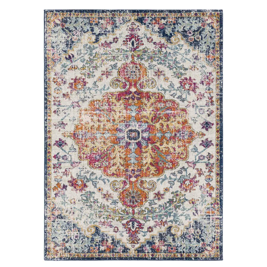 Rugs & Curtains * | (D578) Harput Multicolor Medallion Area Rug, 5 7 Outlet Sale