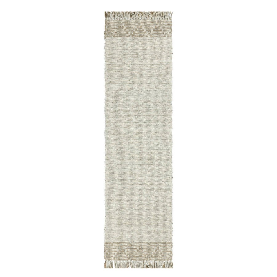 Rugs & Curtains * | (B693) Kent Ivory Jute Runner, 2 7 At Reduced Price