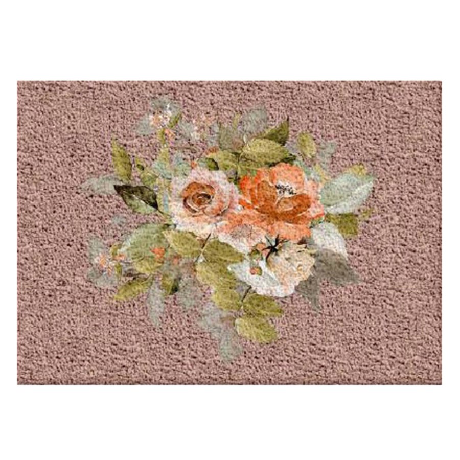 Rugs & Curtains * | Center Floral Bouquet Blush Coir Mat, 18 30 At Discount Prices