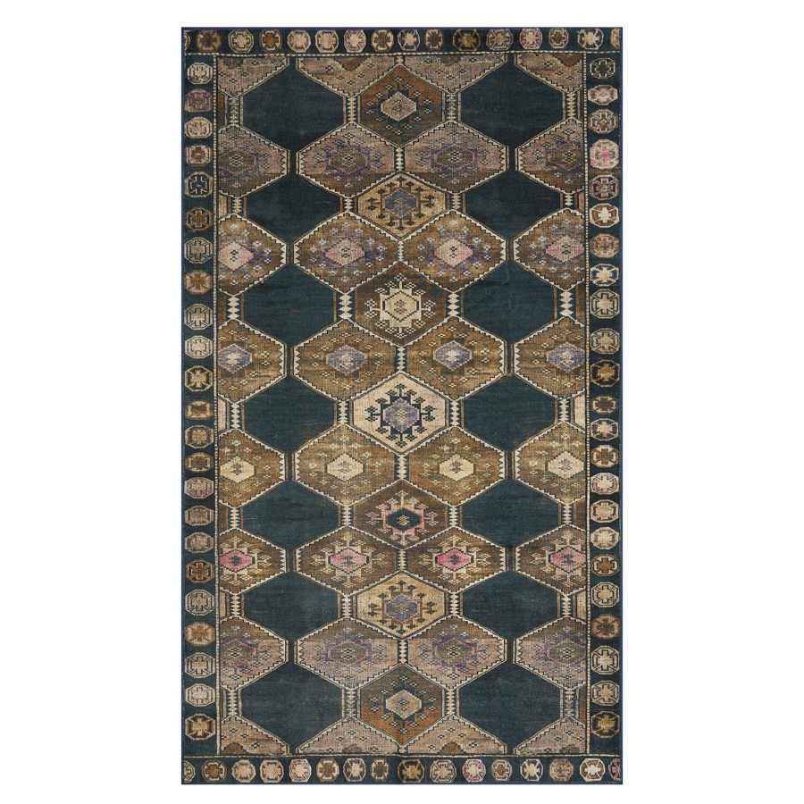 Rugs & Curtains * | (D571) Freya Black Medallion Washable Accent Rug, 3 5 Reliable Quality