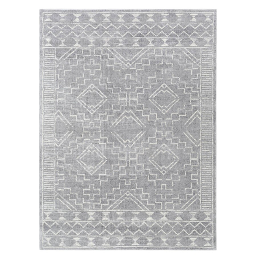 Rugs & Curtains * | (D497) Roma Grey Global Area Rug, 5 7 Exclusive Design