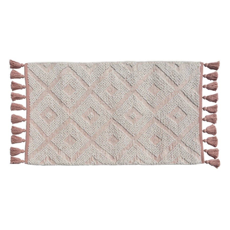 Rugs & Curtains * | Hilo Blush Diamond Design Handwoven Accent Rug, 27 45 Premium Product