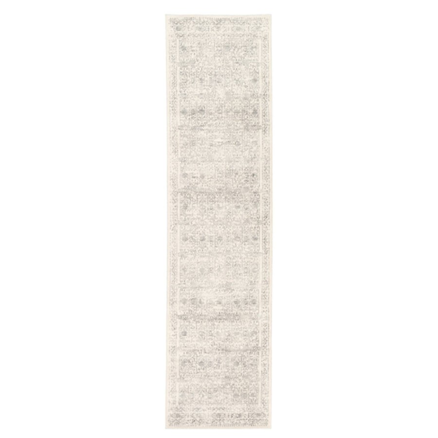 Rugs & Curtains * | (D487) Roma Ivory & Grey Medallion Runner, 2 7 Discount Store