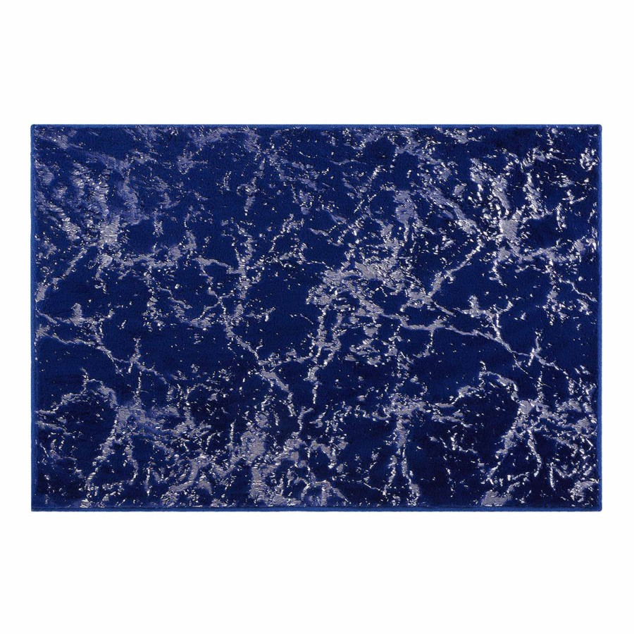 Rugs & Curtains * | Laila Ali Foiled Navy Faux Fur Accent Rug, 2 3 Shop