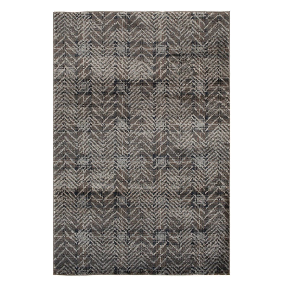 Rugs & Curtains * | (B701) Adore Keira Grey Geometric Area Rug, 5 7 Exclusive Design