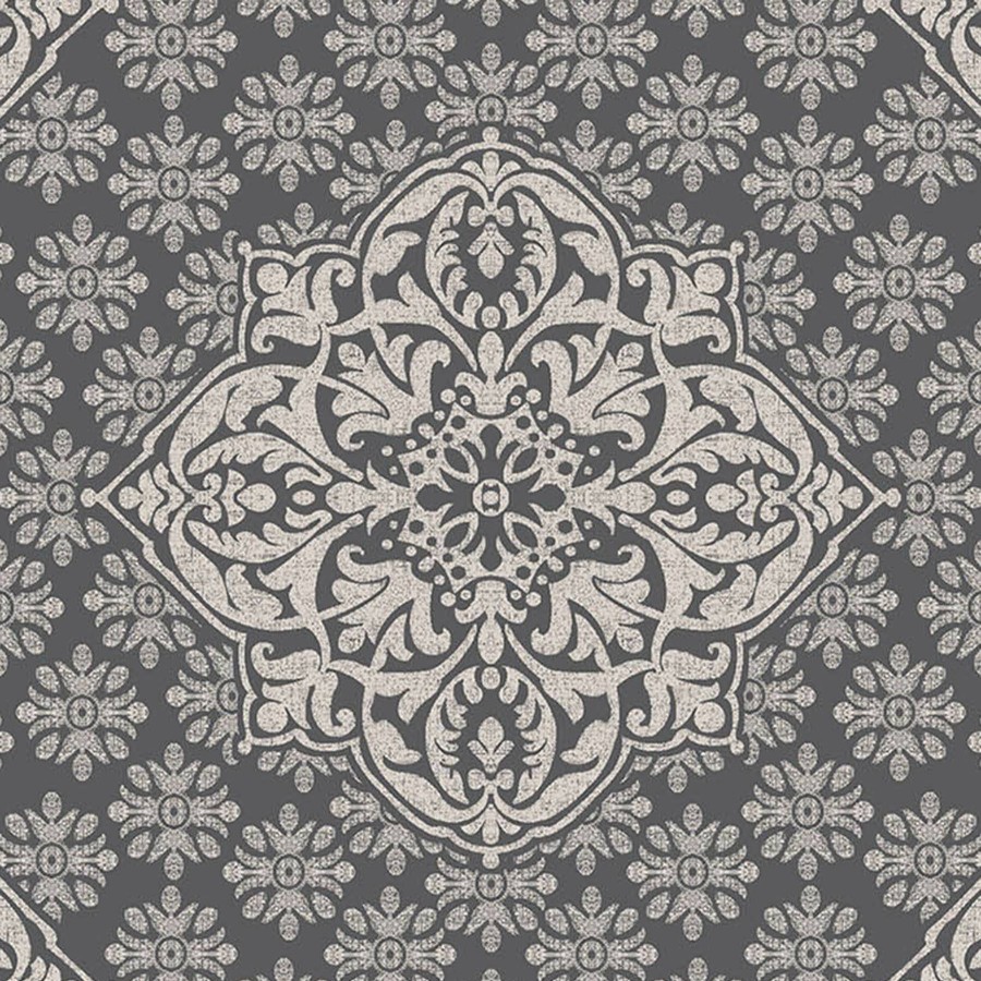 Rugs & Curtains * | (D503) Empress Grey Medallion Design Accent Rug, 2 4 At Reduced Price