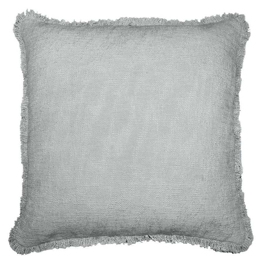 D Cor & Pillows * | Light Grey Basic Woven Fringe Throw Pillow, 20 Classical Style